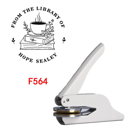 Custom Embosser Stamp,From the Library Embosser,Personalized Book Embosser Stamps,Custom Logo,Magic School,Gift for Book Love