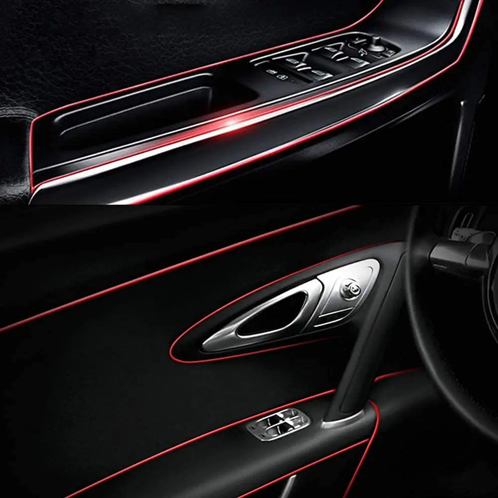 Car Interior Decoration Line Trim Door Center Console Gap Instrument Panel Decorative Line Chrome Glitter Modification Suppli