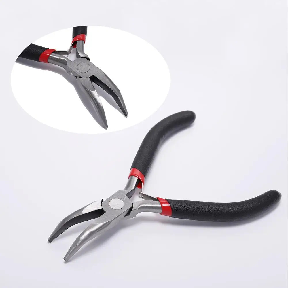 Ferronickel Carbon-Hardened Steel Round Nose End Cutting Jewelry Pliers Tools DIY Equipment Pliers Fit Handcraft Beadwork Rep