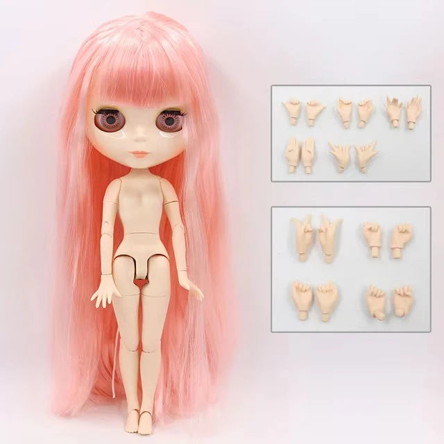 ICY DBS blyth doll 1/6 bjd toy joint body white skin shiny & matte face 30cm on sale special price toy gift anime doll - glos