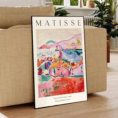 Vintage Abstract Matisse Exhibition Mid Century Landscape Wall Art Posters Canvas Painting Prints Pictures for Room Home Deco