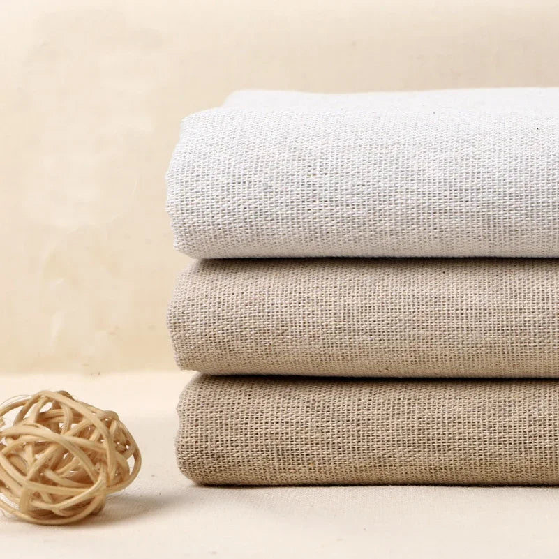 150x50cm/150x500cm Cotton Linen Fabric Greige For Embroidery Practice Fabric Decoration Cloth Handmade DIY Sewing TJ20577