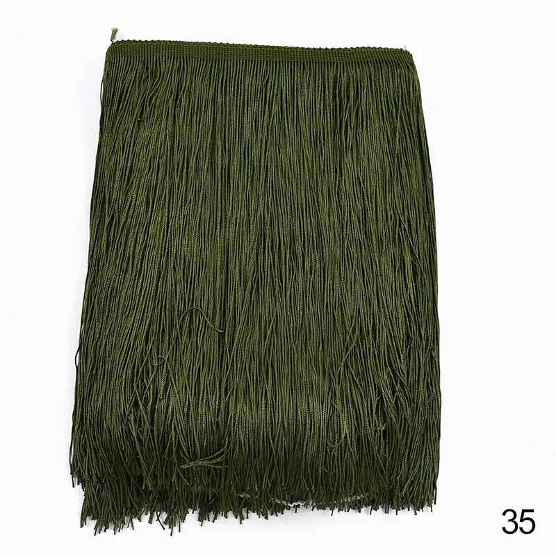 Lace Trim Fringe Tassels 2/5/10M, 30cm Long, For Curtain, Sewing, DIY Accessories - 35 / 30cm-10Yards