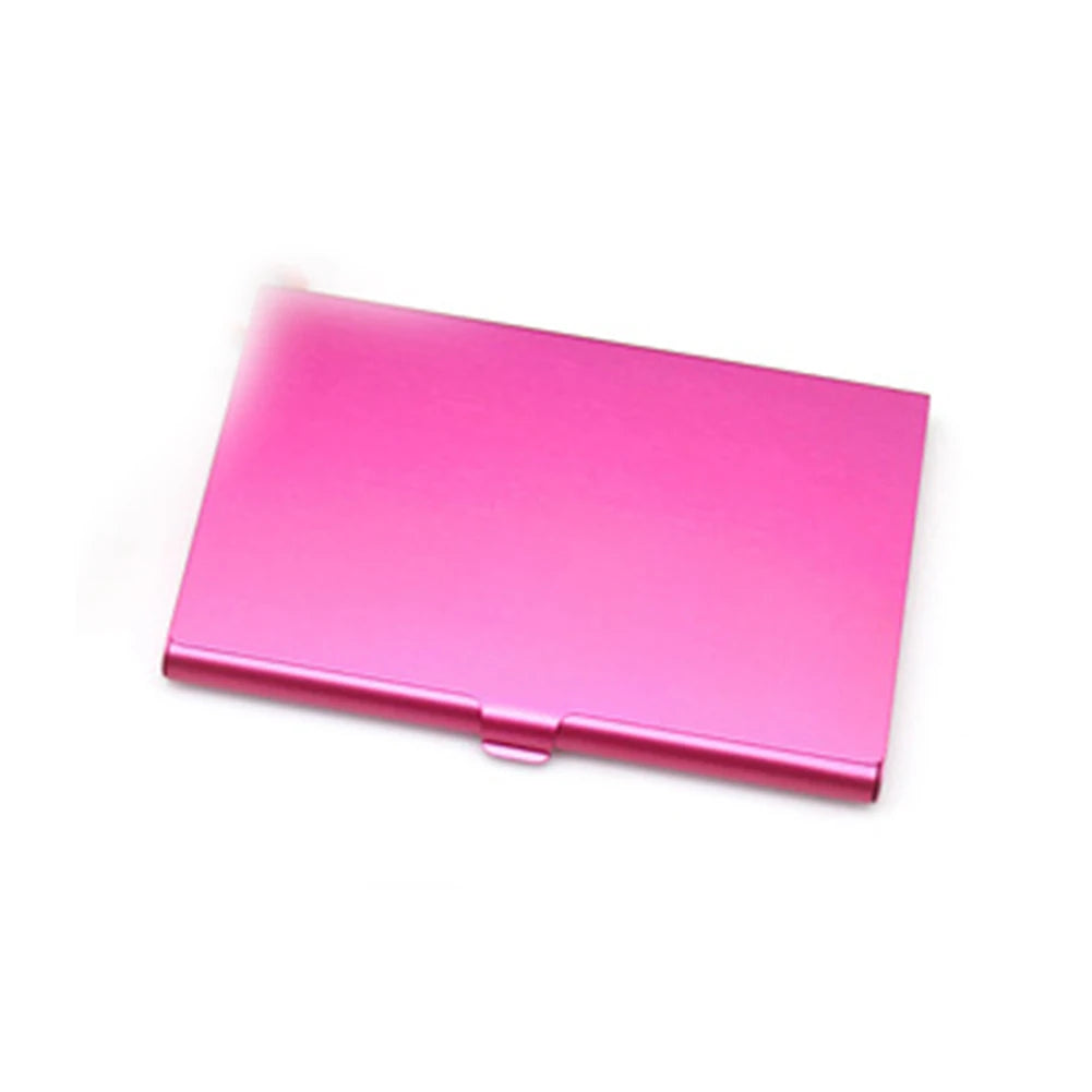 Business Card Storage Box Business Card Box Portable Credit Card Box Colored Metal Small Business Card Holder Aluminum Alloy 