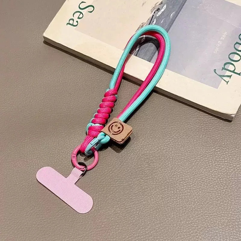 Mobile Phone Lanyard Luxury Braided Wrist Mobile Phone Lanyard Hand-held Pendant Anti-fall Multifunctional Wristband - 7