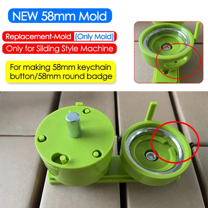 25/32/37/44/58/75mm Badge Maker Molds DIY Button Badge Maker Press Machine Interchangeable Die Mould Round Badge Punching Die