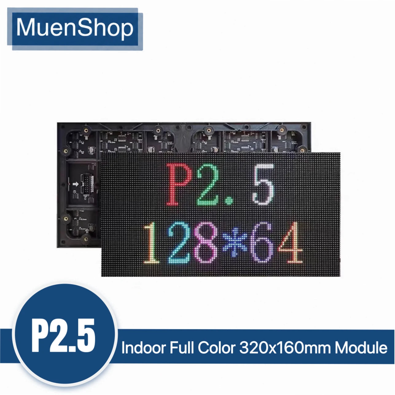 P2.5 LED Screen Panel Module Indoor 320x160mm 128x64 Pixels 1/32 Scan SMD RGB Full Color P2.5 LED Display Panel Module