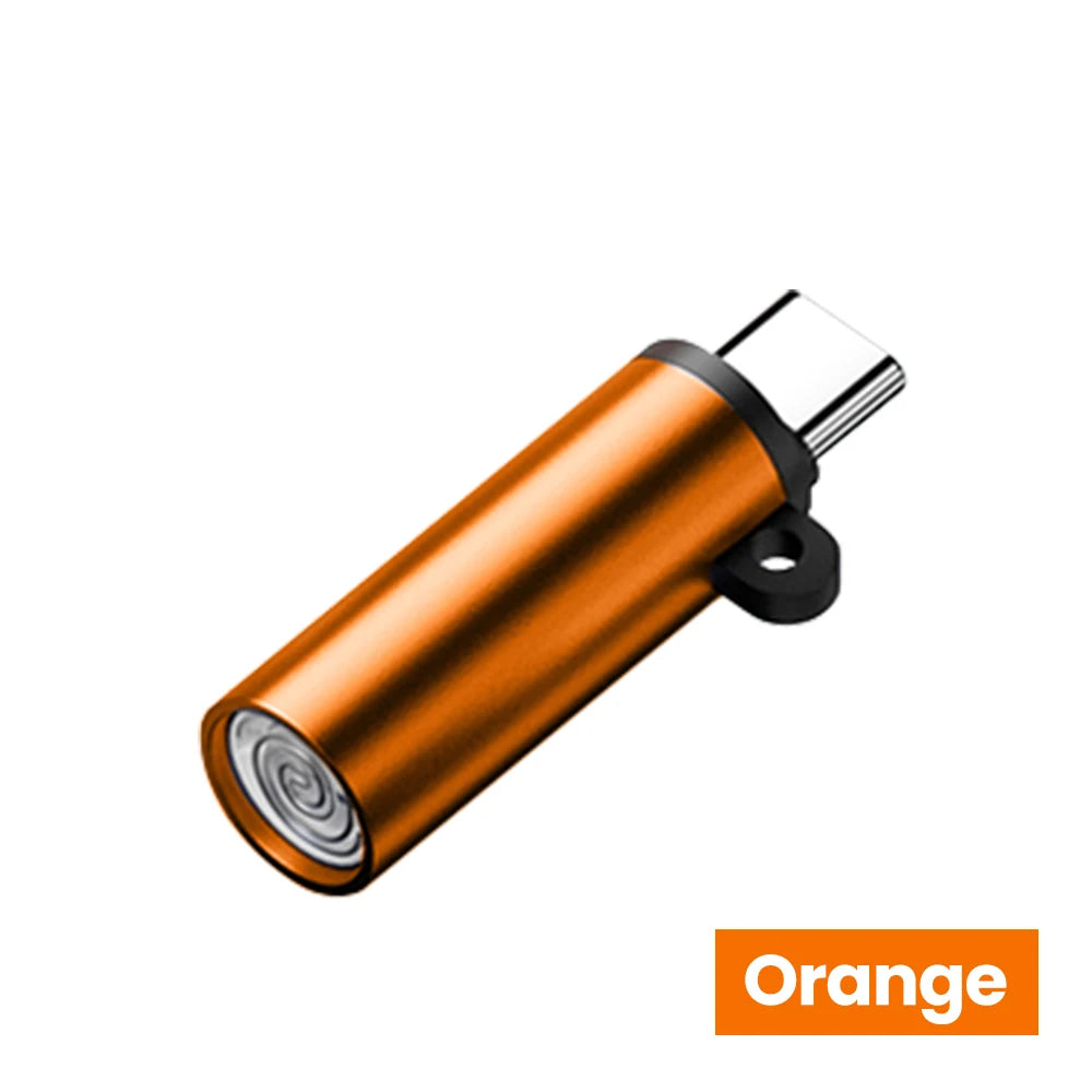 Type-C Mobile Cigarette Lighter Adapter Air Blowing Cigarette Lighter Outdoor Safety Portable Mini Cigarette Lighting Artifac