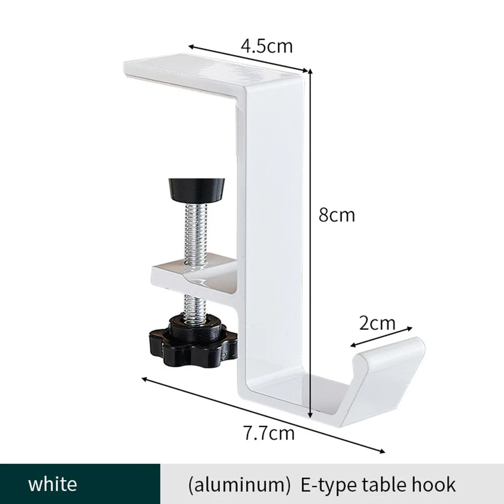 Punch-free Hanging Bag Hook Student Desk Side Hanging Bag Artifact Removable Mobile Handbag Holders Multi-functional Table Ho