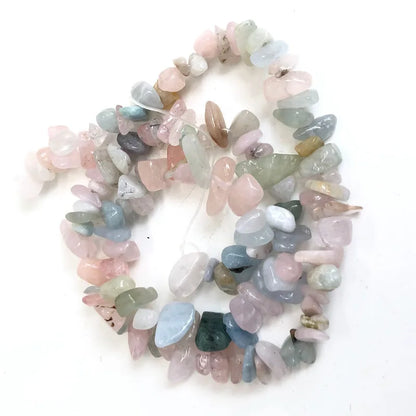 Natural Stone Chips Beads 5-8mm Irregular Gravel Crystal Quartz For Jewelry Making Freeform Beads Diy Necklace Bracelet 15'' 