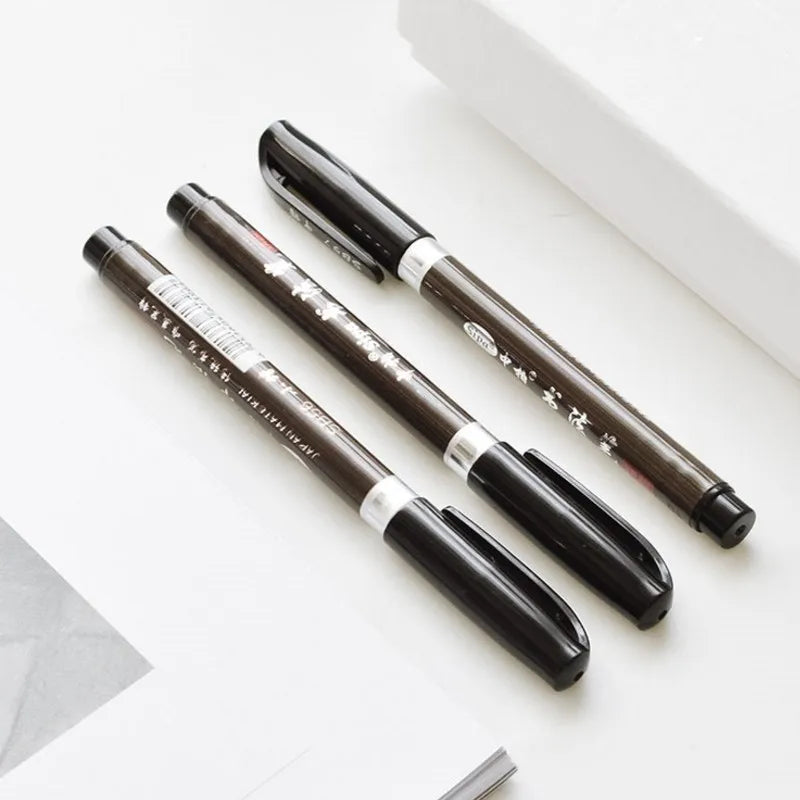 3 Pcs Calligraphy Pens Set Japan Material Brush for Signature Chinese Calligraphy Learning Art Marker School Stationery Suppl