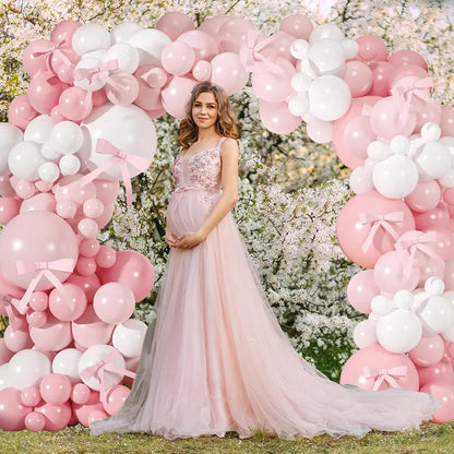 Pastel Pink Balloons Garland White Pink Balloon Arch Kit Wedding Anniversary Bride Shower Baby Shower Birthday Party Decorati