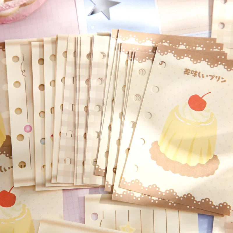 M5 30 Sheets Cute Colorful Loose Leaf Inner Page Journal Sketchbook Accessories Diary Office Supplies