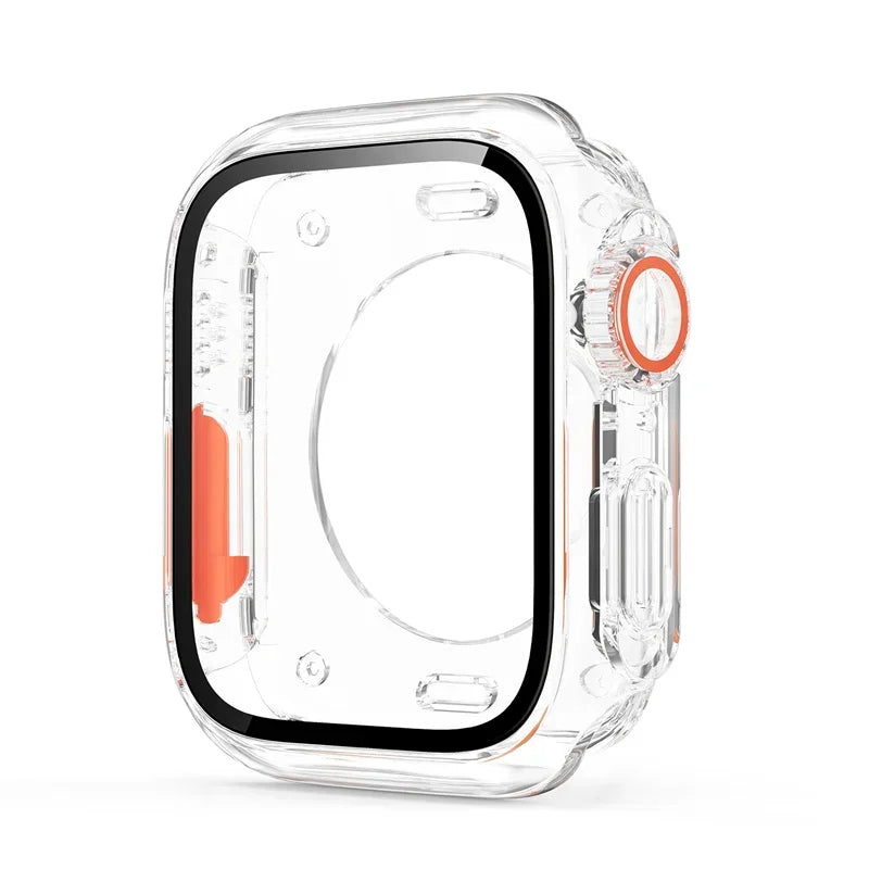 Tempered Glass+Cover For Apple Watch case 46mm 42mm 45mm 44mm 41mm 40mm Screen bumper Protector for iwatch serie 10 9 8 7 6 S