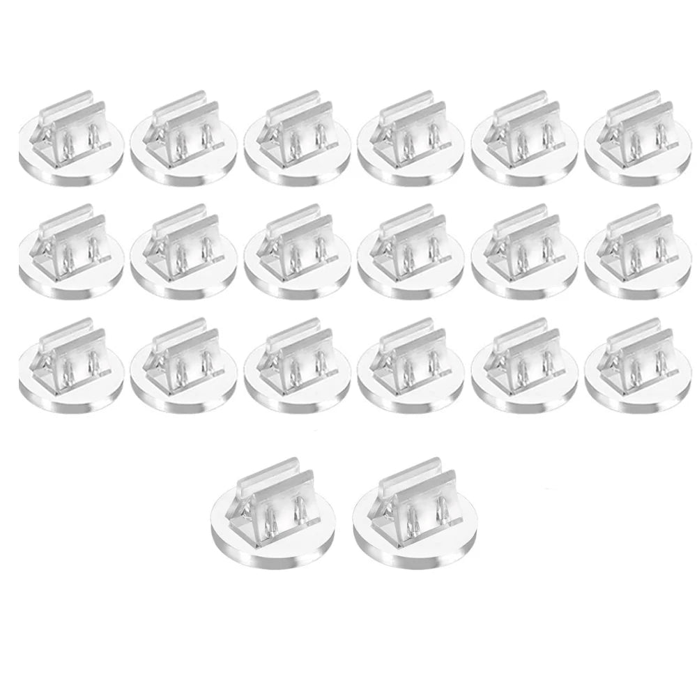 10/20/50Pcs Mini Card Stands Plastic Place Card Holders Paper Miniature Bases Board Clips for Game Wedding Party Price Tags -