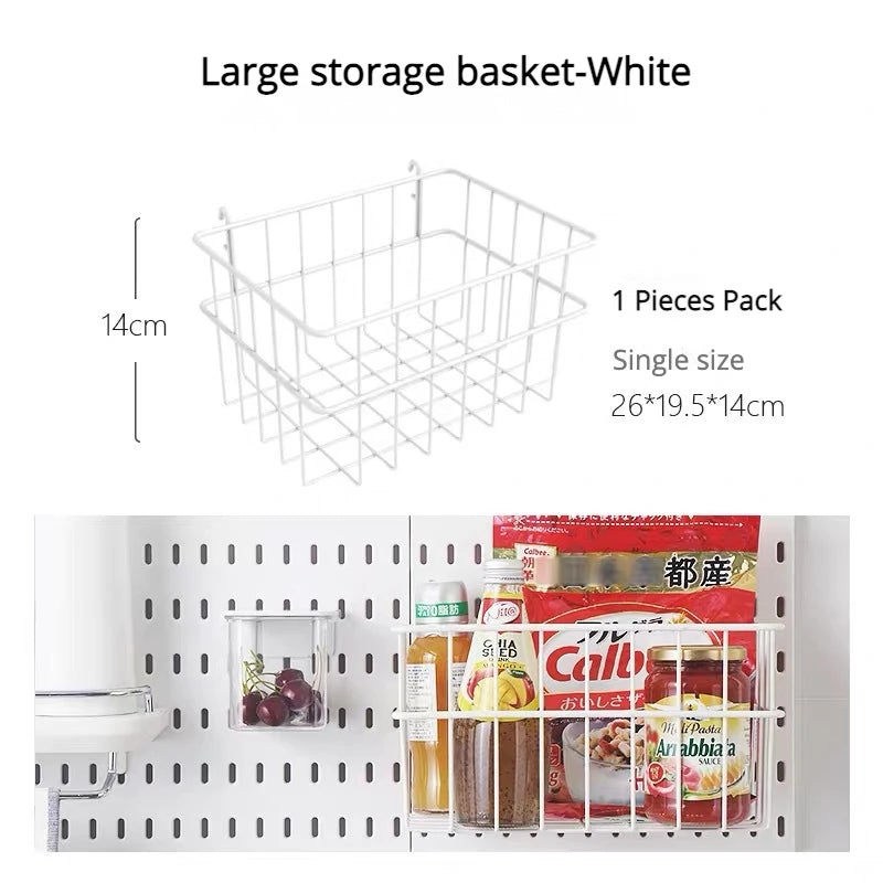 Diy Organizer Pegboard Accessories Pegboard Wall Organizer Panel Shelves For Gamer Room,bathroom,tool house,kitchen Storage R