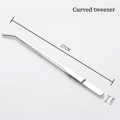 Aquarium Accessories Hard Stainless Steel Aquarium Tool Scissor Tweezers Plants Wave Scissors Fish Tank Shovels Cleaner Suppl