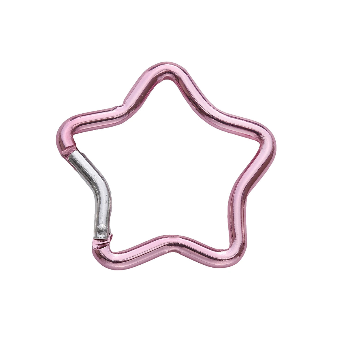 1 Pc Carabiner Rock Aluminum Mountain Buckle Star/Heart/D/Bone Shape Locking Clasp Keychain Multifunction Tools Jewelry Findi