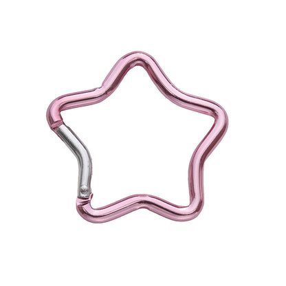 1 Pc Carabiner Rock Aluminum Mountain Buckle Star/Heart/D/Bone Shape Locking Clasp Keychain Multifunction Tools Jewelry Findi