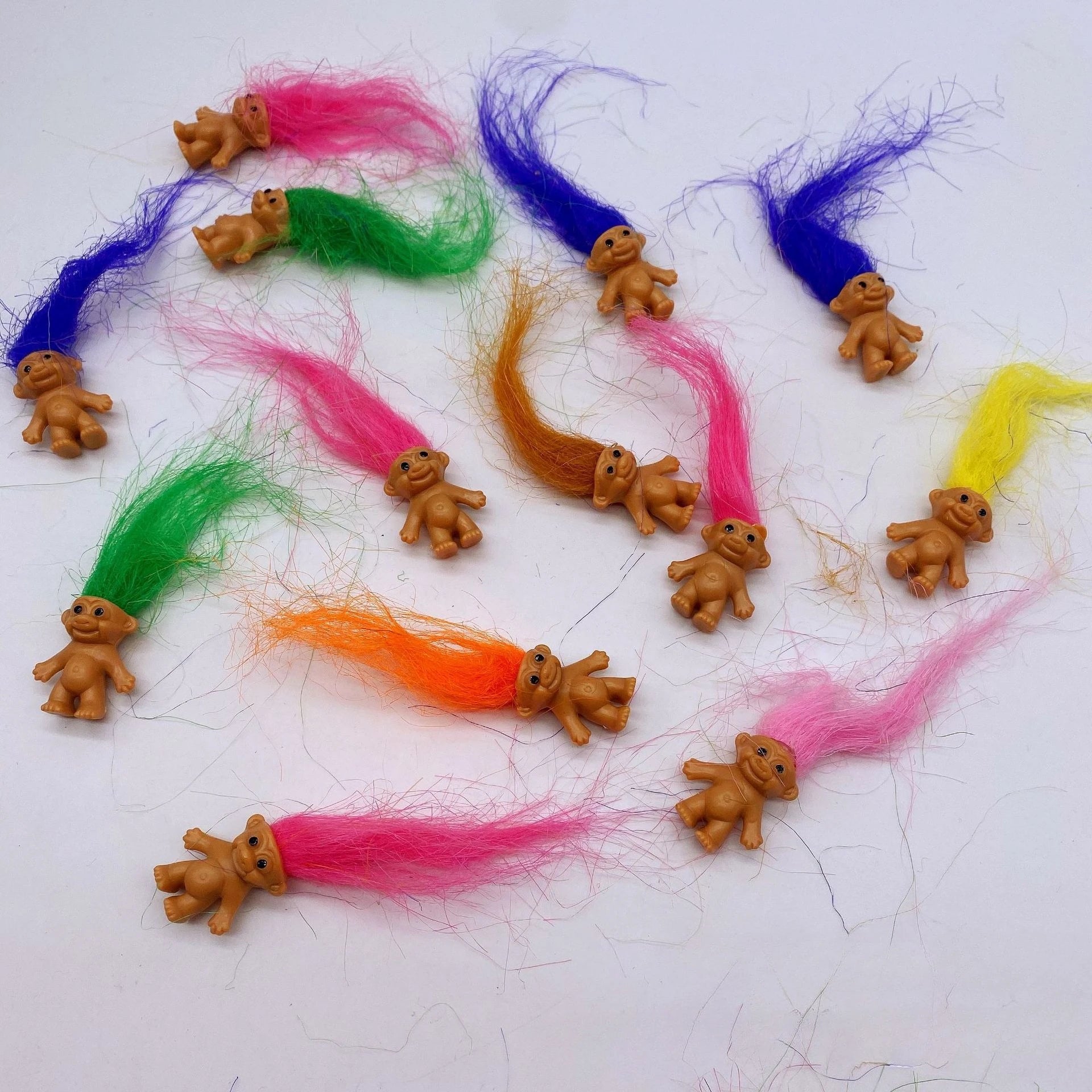 Troll Dolls, Vintage Trolls Lucky Doll Figures, Chromatic Adorable Cute Little Guys Collection, Party Favors,Christmas,Hallow