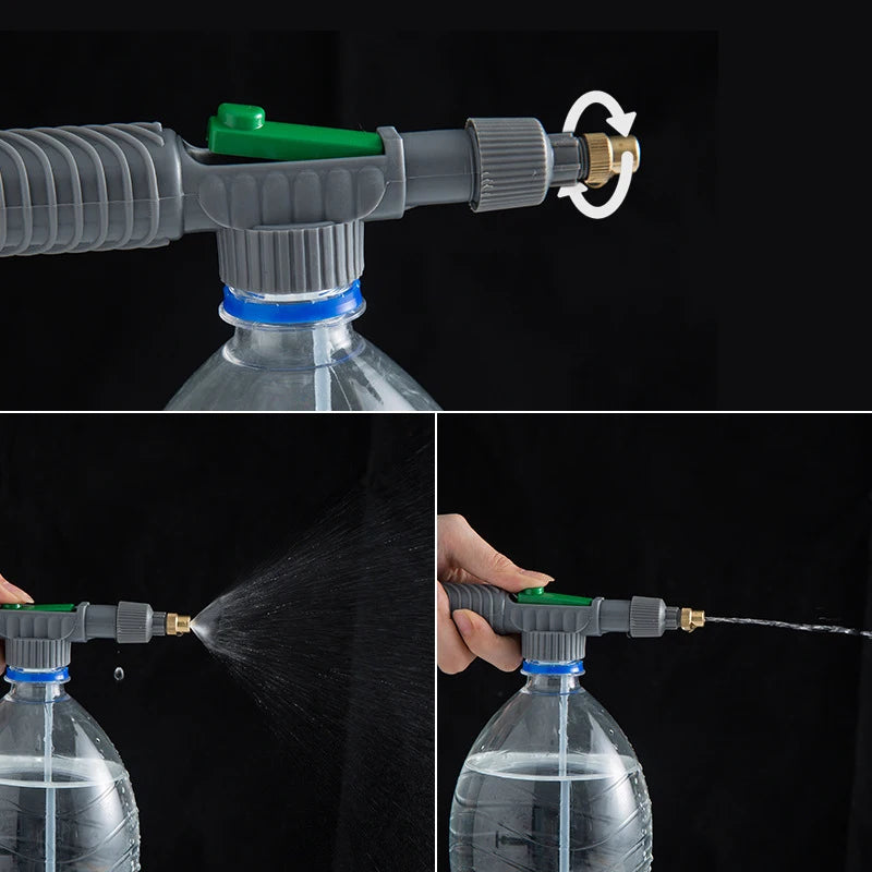 High Pressure Air Pump Manual Sprayer Adjustable Drink Bottle Spray Head Nozzle Garden Watering Tool Sprayer Agriculture Tool