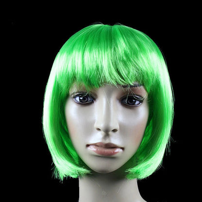 Bob Wig Pretty Women Short Bob Wigs Natural Fashion Halloween Cosplay Anime Wigs Cute Colored Synthetic Daily Party Xmas Wig