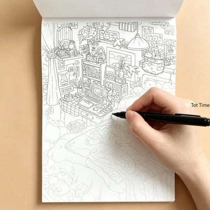A Beautifully Designed Graffiti Pattern for Copying and Coloring Decompression Drawing Book,24 Different Interesting Patterns