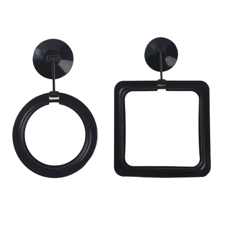 Aquarium Fish Feeding Ring Fish Tank Heart Floating Station Food Tray Square Round Feeder With Suction Cup Fish Tank Accessor