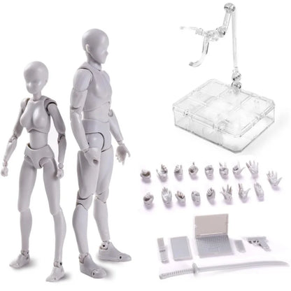 Sketch Draw Figurines Male Female Movable Body Kun Body Chan Joint Pain Anime Figure Shf Action Figure Toy Model Draw Mannequ