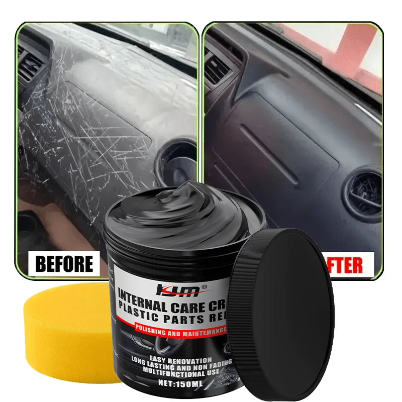 NEW Car Bumper Repair Paste - Restores Artificial Leather with Plastic, Enhances Black Effect, Car Polishing with Refurb Coat