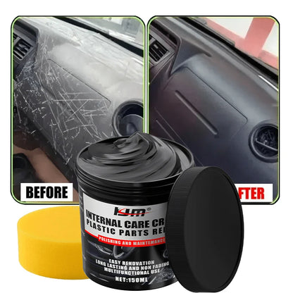 NEW Car Bumper Repair Paste - Restores Artificial Leather with Plastic, Enhances Black Effect, Car Polishing with Refurb Coat