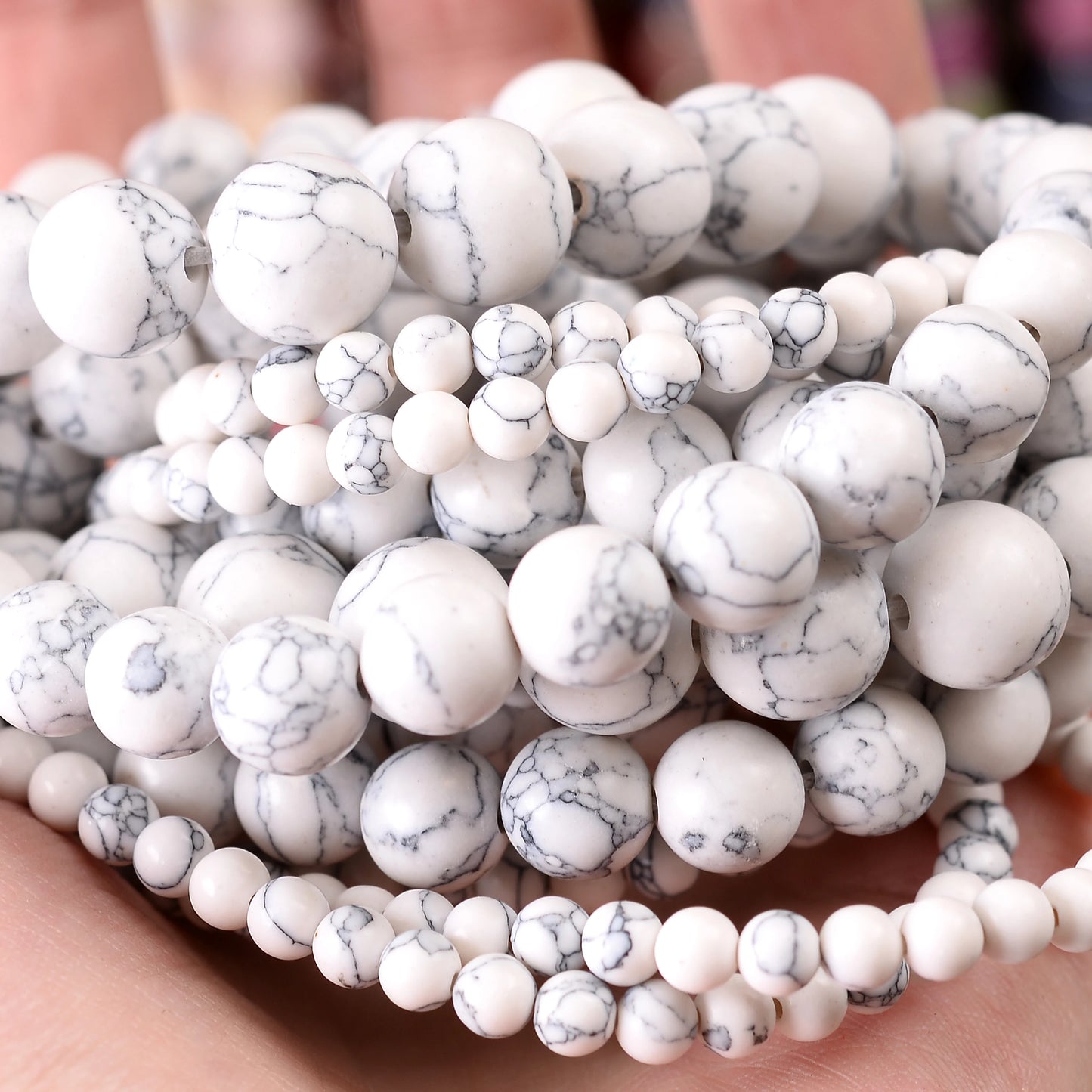 Natural Stone Beads Lava Jaspers Tiger Eye Quartz Agates Round Loose Beads for Jewelry Making DIY Bracelet Accessories 4-12MM
