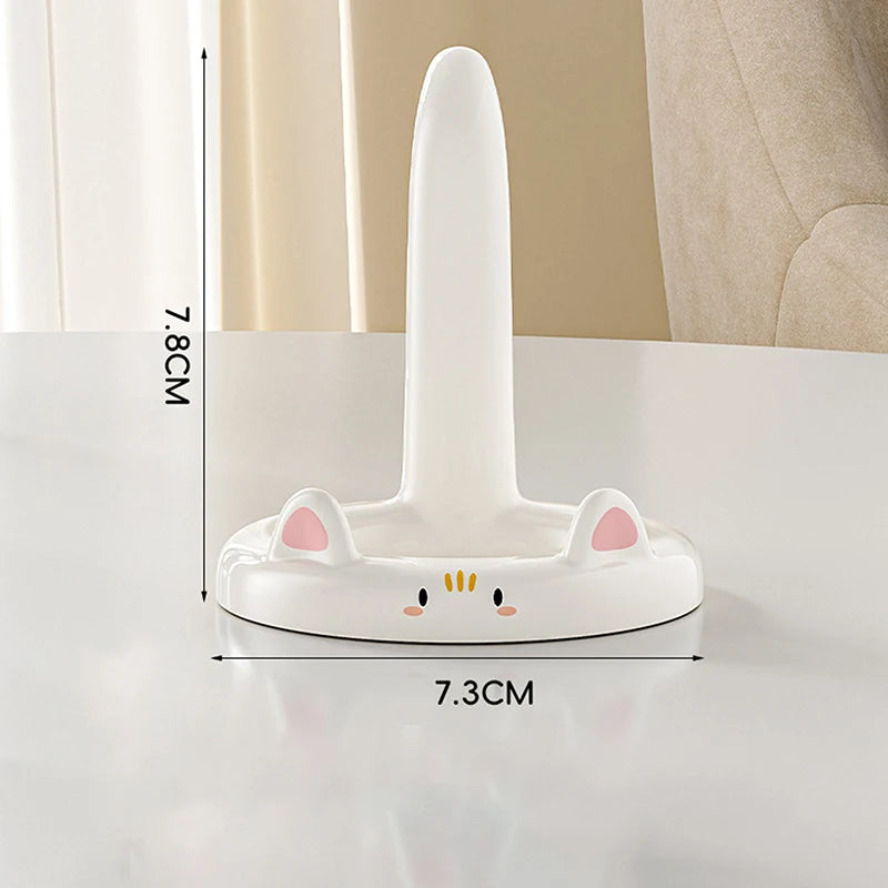 Cute And Sweet Cartoon Cat Mobile Phone Holder, Creative Desktop Mini Mobile Phone Holder, Can Be Used As A Decorative Orname