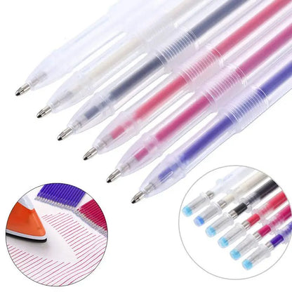 10Pcs/Set Heat Erasable Magic Marker Pen Temperature Disappearing Fabric Fabric Pens Line Marking DIY Craft Sewing Accessorie