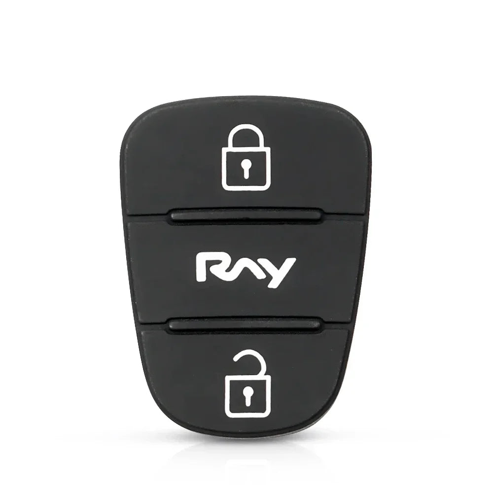 KEYYOU 3 Buttons Rubber Pad For Hyundai l10 l20 l30 Picanto Solaris RIO Sportage Elantra Kia Verna Picanto K2 K5 Cerato - RNY