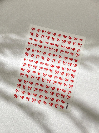 Embossed Colorful Bows Nail Art Stickers Sweet Laser Gold Silver Bowkonts Self Adhesive Nail Art Stickers Decoration Decals D