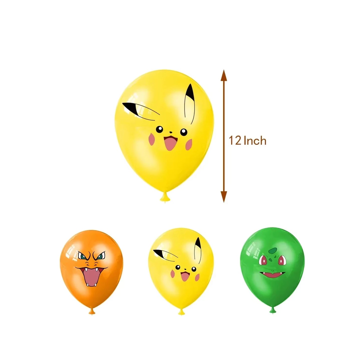 PokeMons Theme Party Favors Slap Bracelets Stickers Balloons Party Gifts Goodie Bag Stuffers Fillers Birthday Party Decoratio