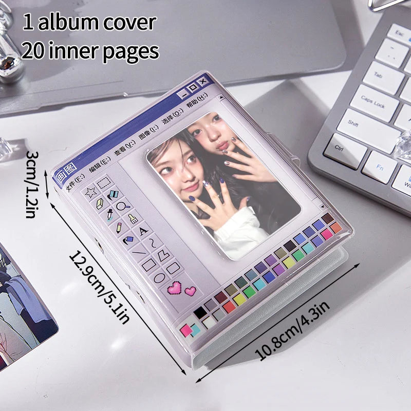 Kpop Photo Album Mini 3 Inch Album Photo Photocard Holder Idol Binder Photo Card Holder Card Collect Book Picture Protector 포