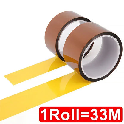 Kapton Tape Polyimide 5-40mm Adhesive Insulating Adhesive Tape Каптоновый Скотч Heat Tape for Board Protection