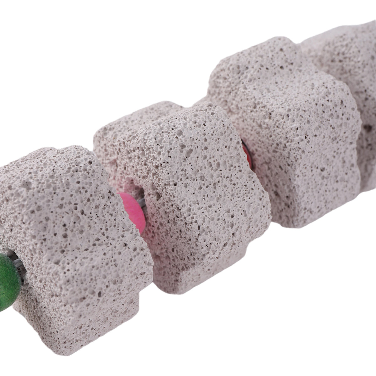 Stone Mineral for Ornament Parrot Pet Supplies Bird Cage Toy Grinding Stone Flower Shape Chew Bite Hang Style Parakeet Toy 1P