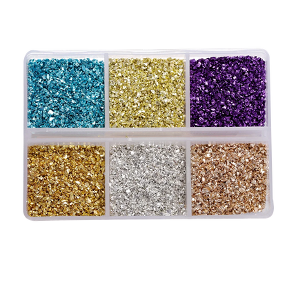 30g/Box Crushed Glass Stones Resin Filling Irregular Broken Stone for DIY Epoxy Resin Mold Crafts Nail Art Decoration Materia