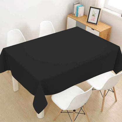 183×137cm Black Table Cover Disposable Plastic Tablecloth for Wedding Decoration Birthday Party Supplies Table Decor