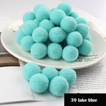 Assorted Pompom 8/10/15/20/25/30mm Fluffy Soft Pom Poms Balls Mixed Pompoms for DIY Crafts Wedding Decor Kid Toy Sewing Suppl