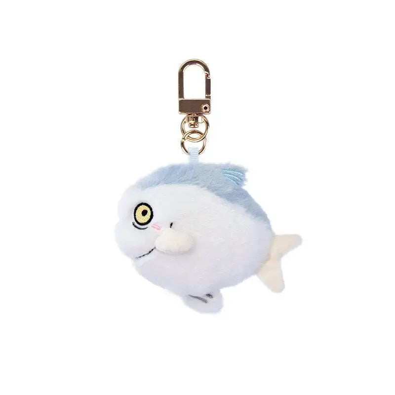 Soft seafood Keychain Lobster Simulation Fluffy abalone lobster clam oyster Keyring Kawaii Cartoon Plush Pendant Birthday Gif