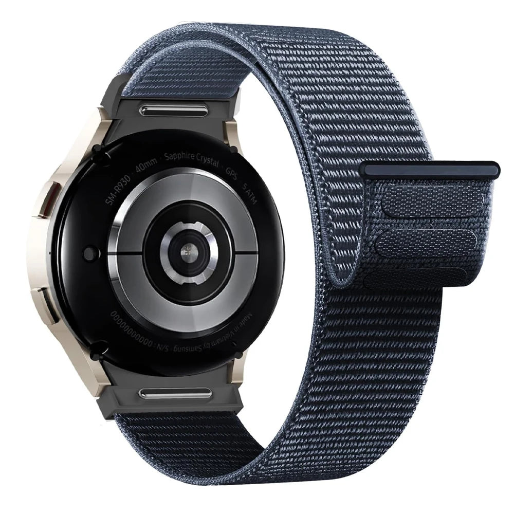 Band For Samsung Galaxy Watch 7/6/4/classic/5 pro 44mm 40mm wrist No Gaps Nylon sport loop correa bracelet Galaxy Watch 7 Str