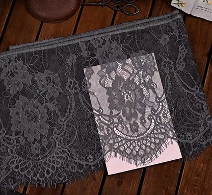 26cm Wide Eyelashes Lace Trim DIY Handmade Decoration Clothing Wedding Dress Lace Skirt Sleeve Accessories Fabric - color 15