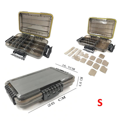 Large-Capacity Waterproof Fishing Tackle Box Fishing Accessories Tool Storage Box Fish Hook Fake Bait Storage Box Fishing Sup