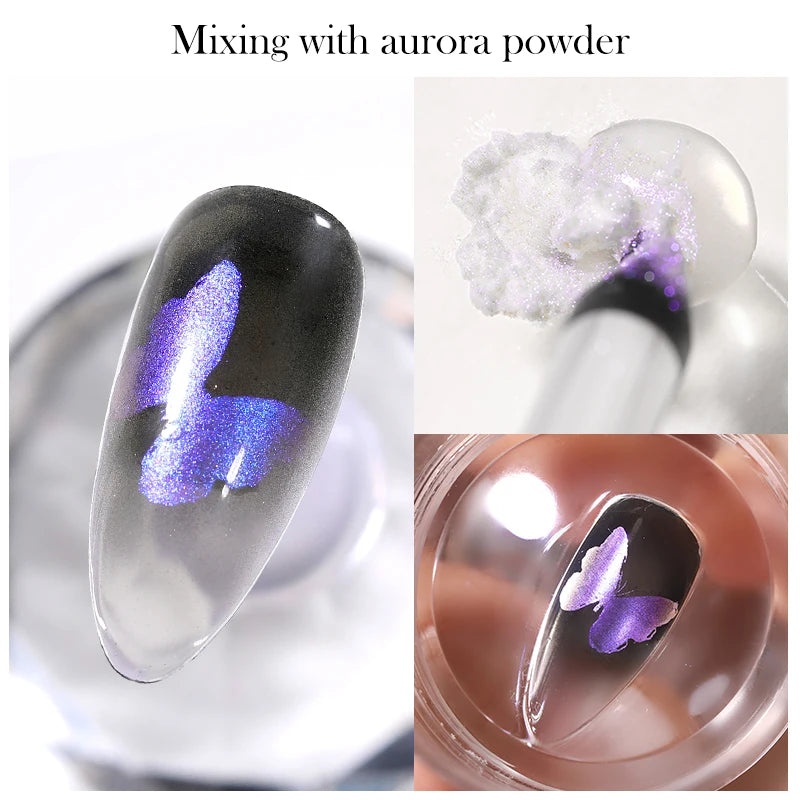 BORN PRETTY 10ml Stamping Mixing Oil Painting Gel Stamping Polish Powder Mixing And Apply Nail Powder Stamping Plate Tools
