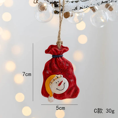 2022 Christmas Tree Decorations Christmas Resin Pendant Ornaments Home Decor DIY Kids Toys Gifts DIY Handmade Jewelry - C