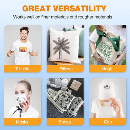 DTF Transfer Film Sheets, Matte Clear Heat Press Film, A4 (8.5" x 11"), 20 Sheets for T-Shirts & Textile Printing